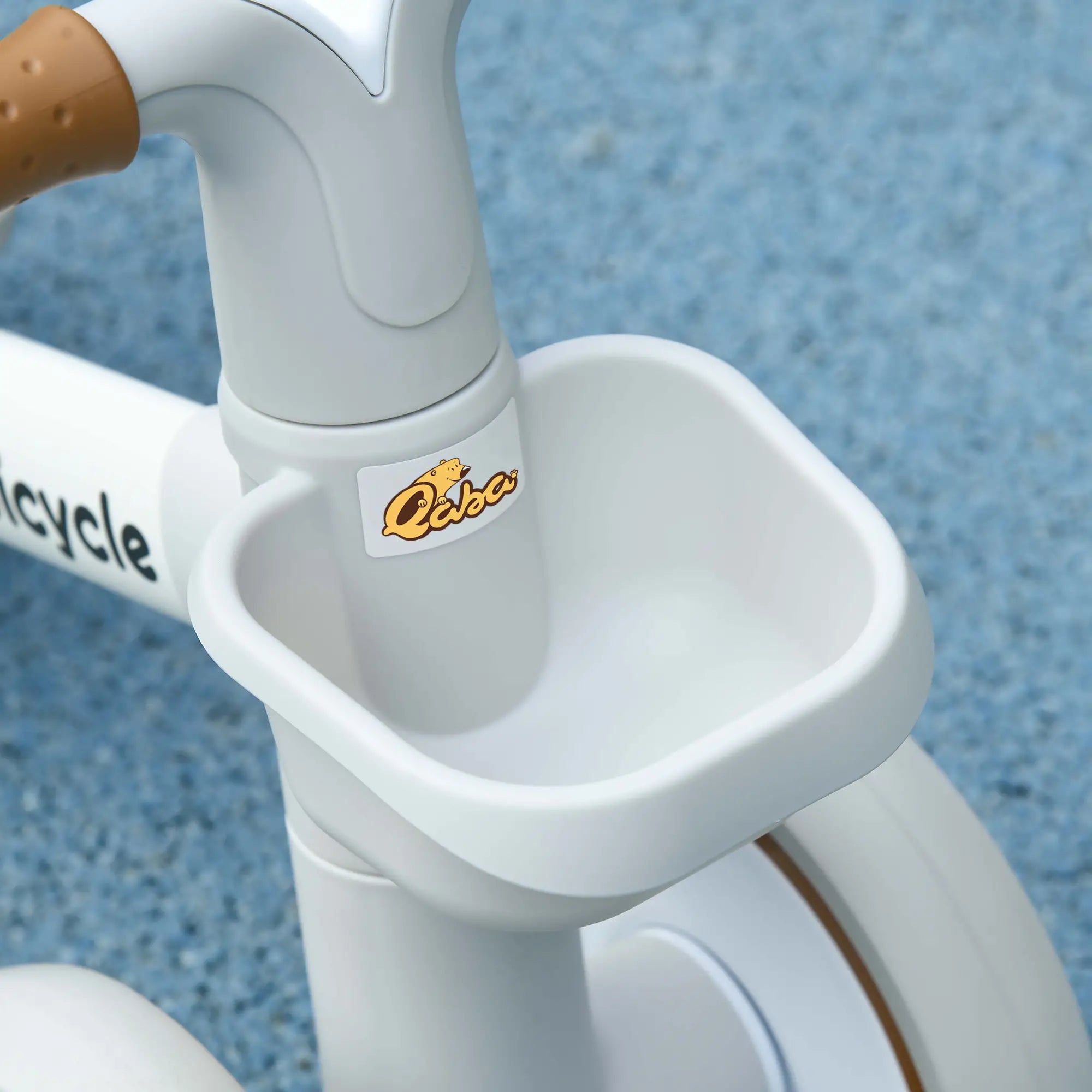 Toddler Balance Bike, Adjustable Seat, Removable Basket, 4 Wheels, Brown Riding & Rocking Toys at Gallery Canada