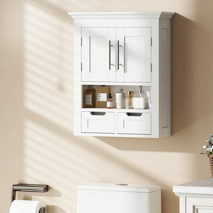 White Wall Cabinet, Medicine Cabinet With Shelf, 24 Inch, White Wall Mounted Cabinets at Gallery Canada