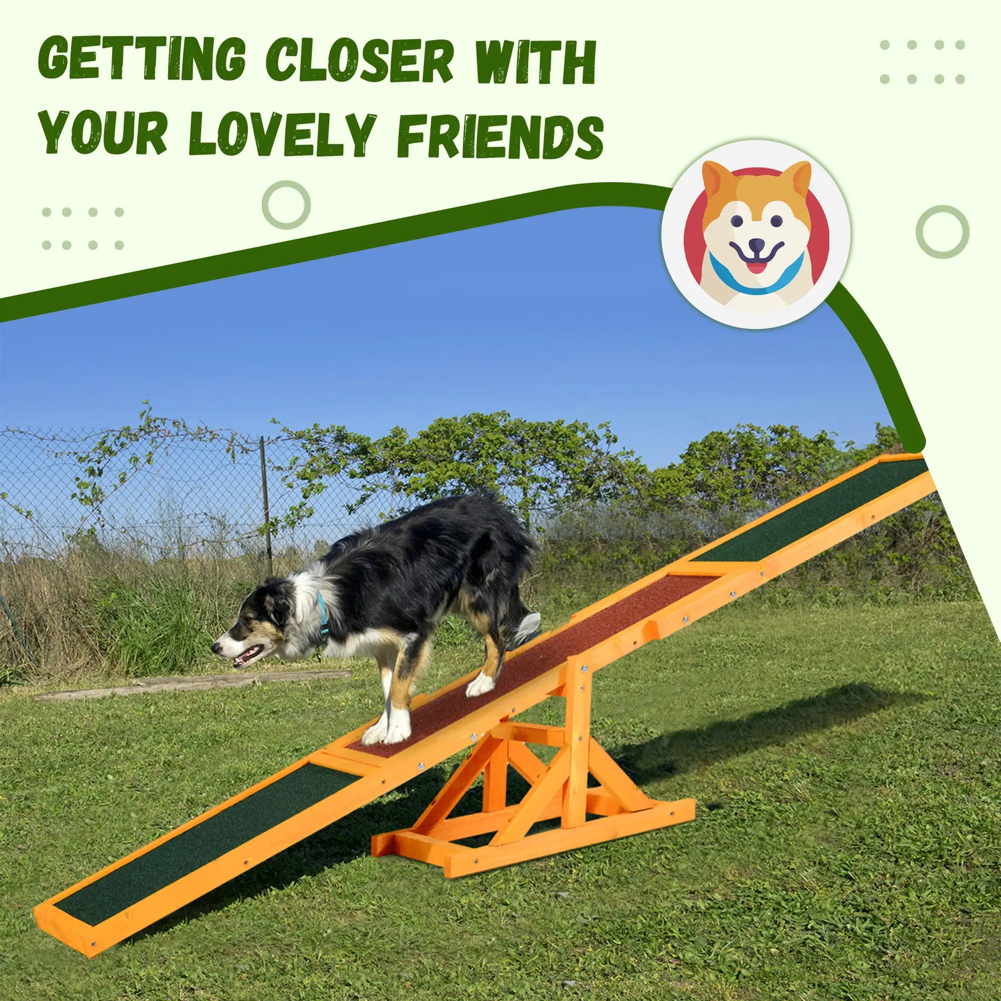 Wood Pet Seesaw Platform, Dog Agility Training Equipment, Weather Resistant Dog Agility Training Equipment at Gallery Canada