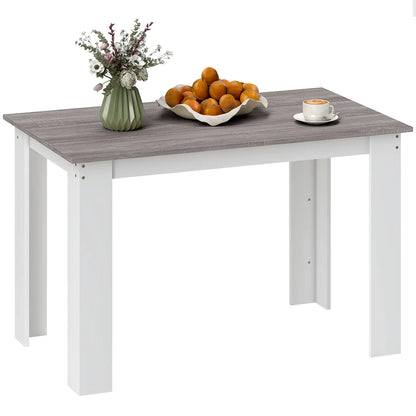 Kitchen Table for 4-6, Wood Effect Dining Table, Grey Dining Tables at Gallery Canada