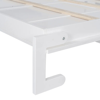 Murphy Bed with Closet, Drawers, Shelves, 114" L x 17" W x 87" H, White Bed Frames at Gallery Canada