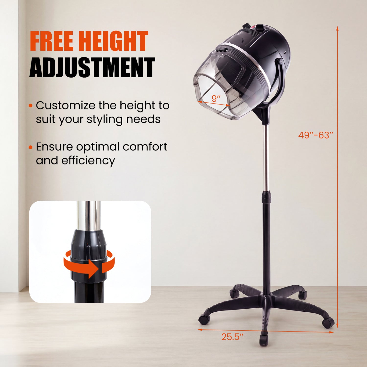 Salon Standing Hair Dryer Bonnet Rolling Heater Spa & Salon at Gallery Canada