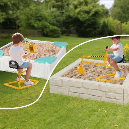 Kids Sandbox Toy Digger, 2-Handed Controls, Flexible Shovel, Yellow Sandboxes at Gallery Canada
