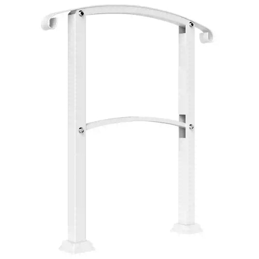 Outdoor Step Handrails, Porch Deck Railing, White Metal Stair Railing, White Garden Decor White at Gallery Canada
