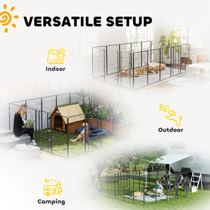 16 Panels Dog Playpen, Portable, for Large Dogs, 47" Height Houses, Kennels & Pens at Gallery Canada