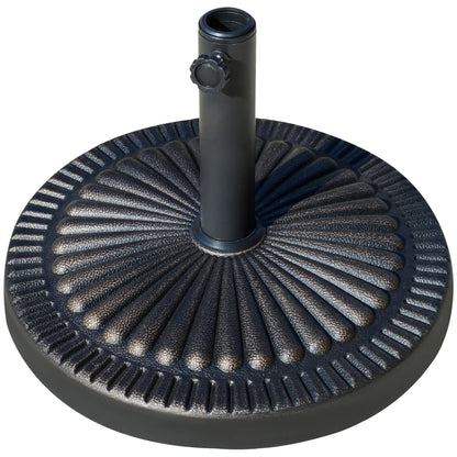 Round Umbrella Base, 31.5 Lbs Resin Stand, Φ19.1, Bronze Umbrella Bases Bronze at Gallery Canada