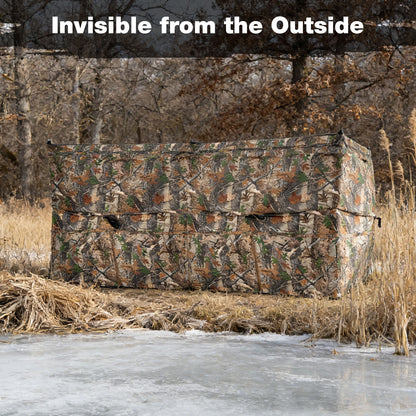 See-Through Hunting Blind Panel with Dog Door Pop up Waterflow Blind for 1-3 People, Camouflage Tents at Gallery Canada