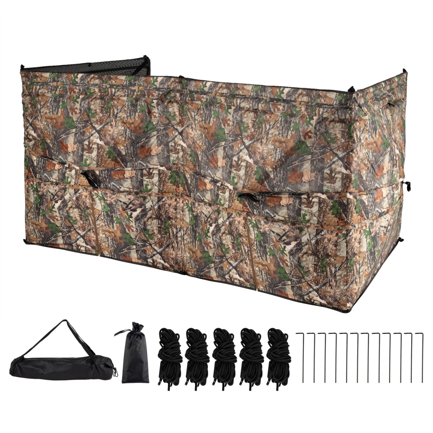 See-Through Hunting Blind Panel with Dog Door Pop up Waterflow Blind for 1-3 People, Camouflage Tents at Gallery Canada