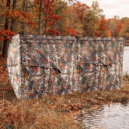 See-Through Hunting Blind Panel with Dog Door Pop up Waterflow Blind for 1-3 People, Camouflage Tents at Gallery Canada