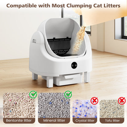 Self-Cleaning Open-Top Cat Litter Box for Multi-Cat and Senior Cats Home Cat Supplies at Gallery Canada