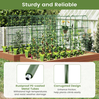 Self-Watering Raised Garden Bed, Elevated Planter With Climbing Trellis, Black Raised Garden Beds at Gallery Canada