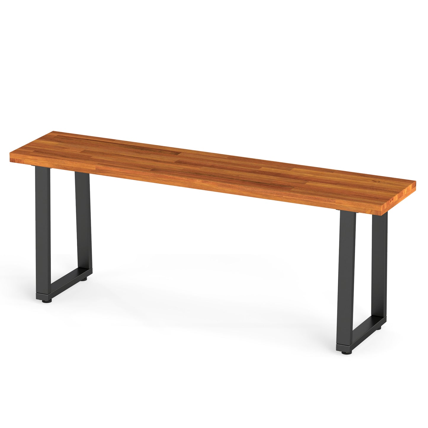 Wood Patio Bench, 47.5" Long Dining Bench