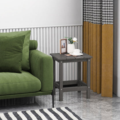 Set of 2 14" Square Adirondack Side Table, Gray Patio Coffee Tables at Gallery Canada