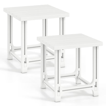 Ensemble de 2 tables latérales Adirondack d'extérieur de 18 pouces