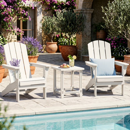 Ensemble de 2 tables latérales Adirondack d'extérieur de 18 pouces