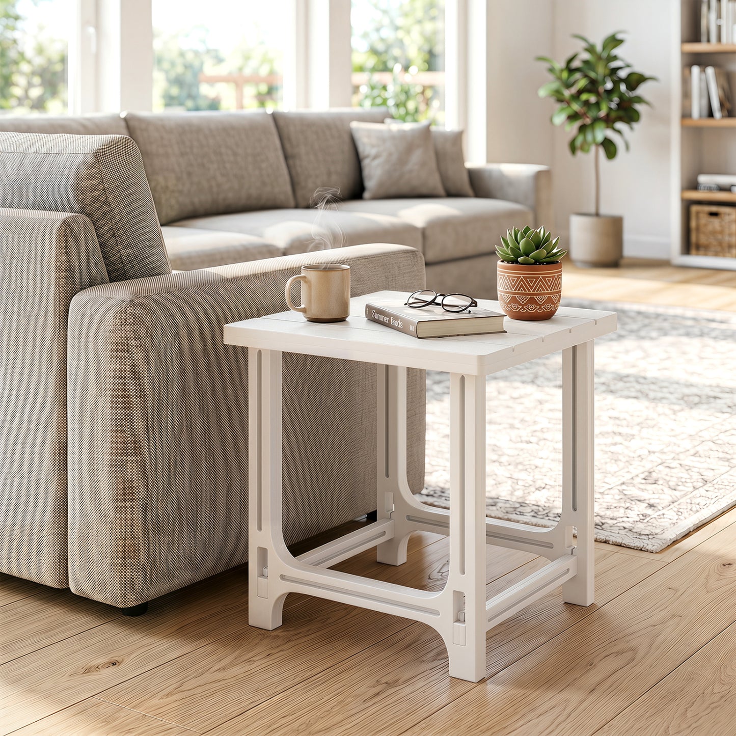 Ensemble de 2 tables latérales Adirondack d'extérieur de 18 pouces