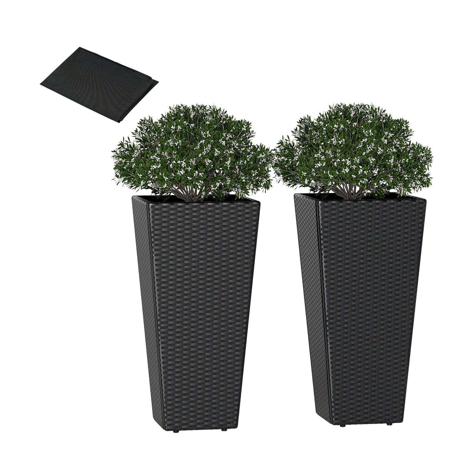 Set Of 2, 30 Inch Tall Flower Pot, Open-Ended Base Raised Garden Beds Options at Gallery Canada