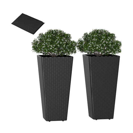 Set Of 2, 30 Inch Tall Flower Pot, Open-Ended Base Raised Garden Beds Options at Gallery Canada