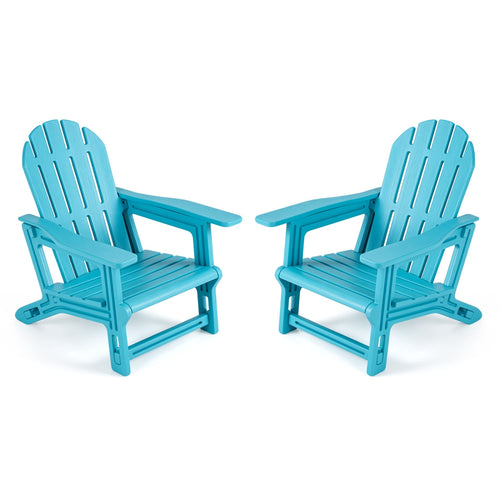 Kids Outdoor Patio Seating Set of 2, Turquoise