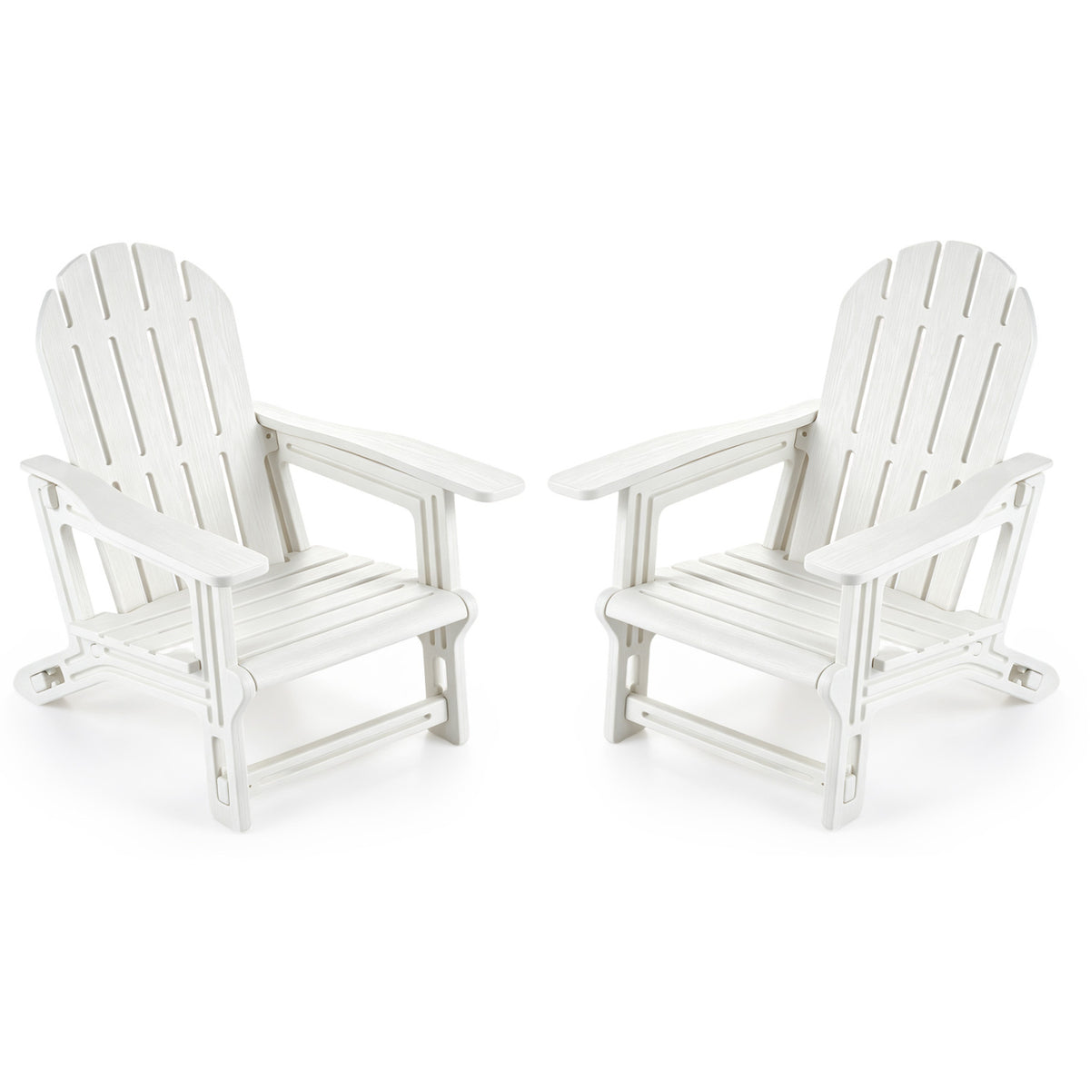 Kids Patio Seating Set of 2, White
