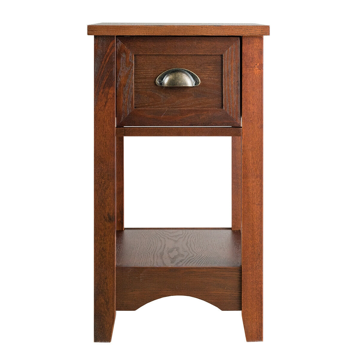 Set of 2 Contemporary Side End Table with Drawer, Walnut End & Side Tables at Gallery Canada