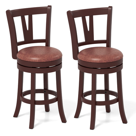 Counter Height Swivel Barstools, Set of 2, 26 Inches Bar Stools Options at Gallery Canada