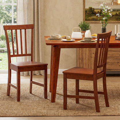 Set Of 2 Dining Chairs, Solid Wood Legs, Walnut Dining Chairs at Gallery Canada