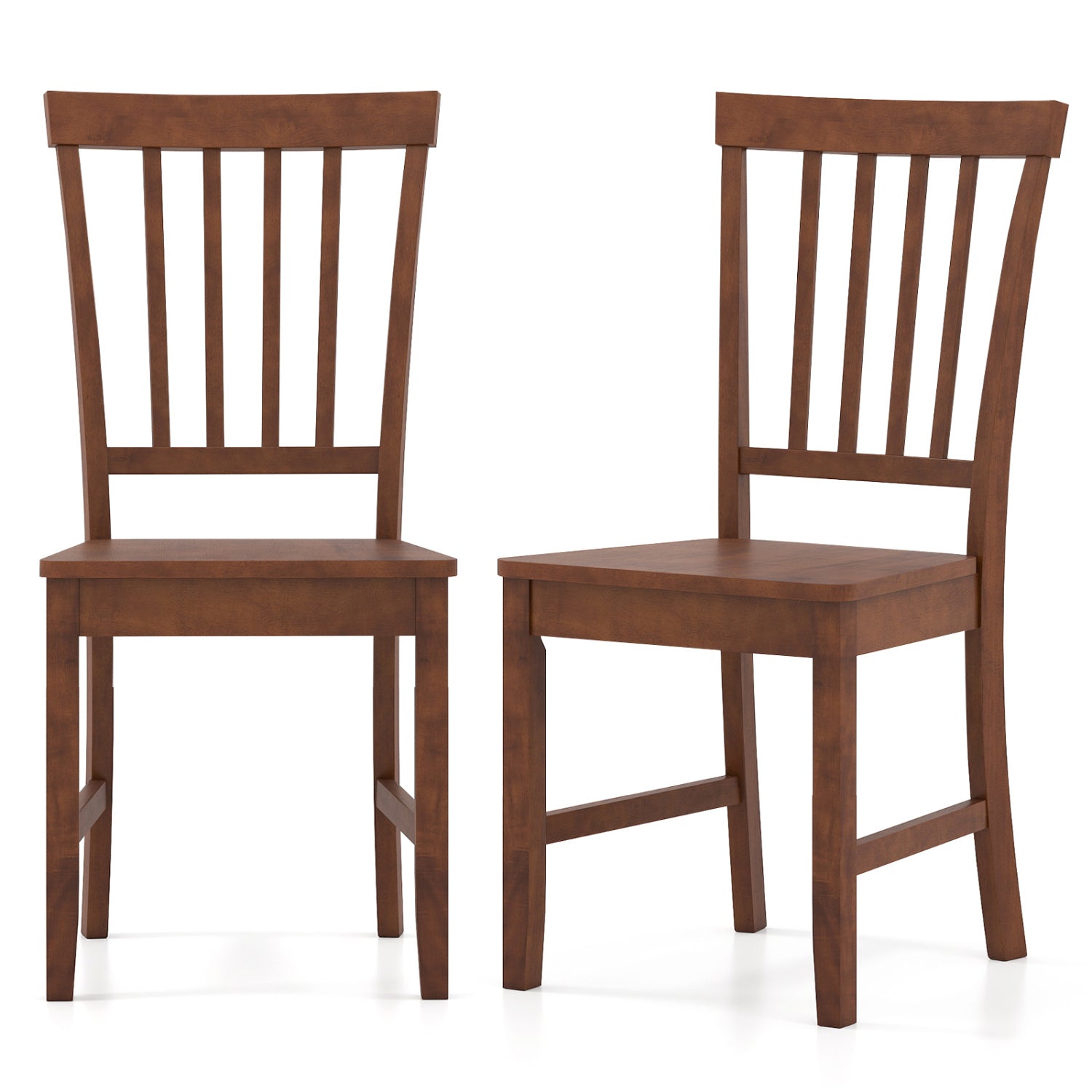 Set Of 2 Dining Chairs, Solid Wood Legs, Walnut Dining Chairs at Gallery Canada