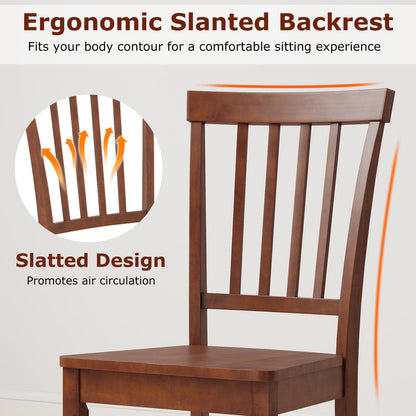 Set Of 2 Dining Chairs, Solid Wood Legs, Walnut Dining Chairs at Gallery Canada