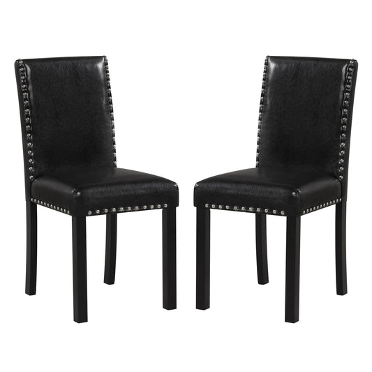 Set of 2 Dining Chairs with Solid Rubber and Wood Legs Dining Chairs Options at Gallery Canada