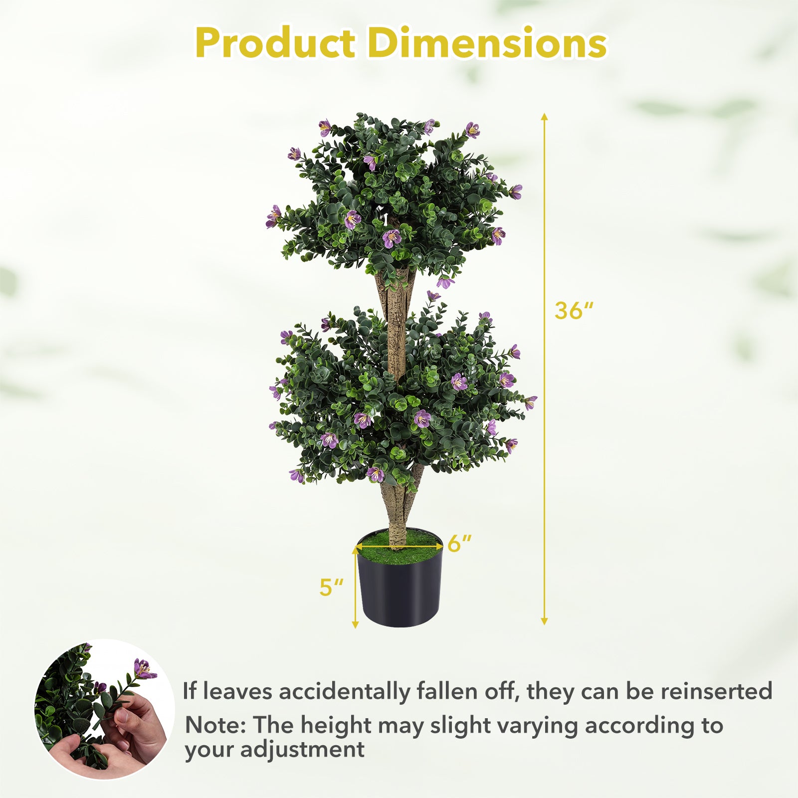 Set Of 2 Faux Bush Plant, 41 Blossoms, Multicolor Faux Plants at Gallery Canada