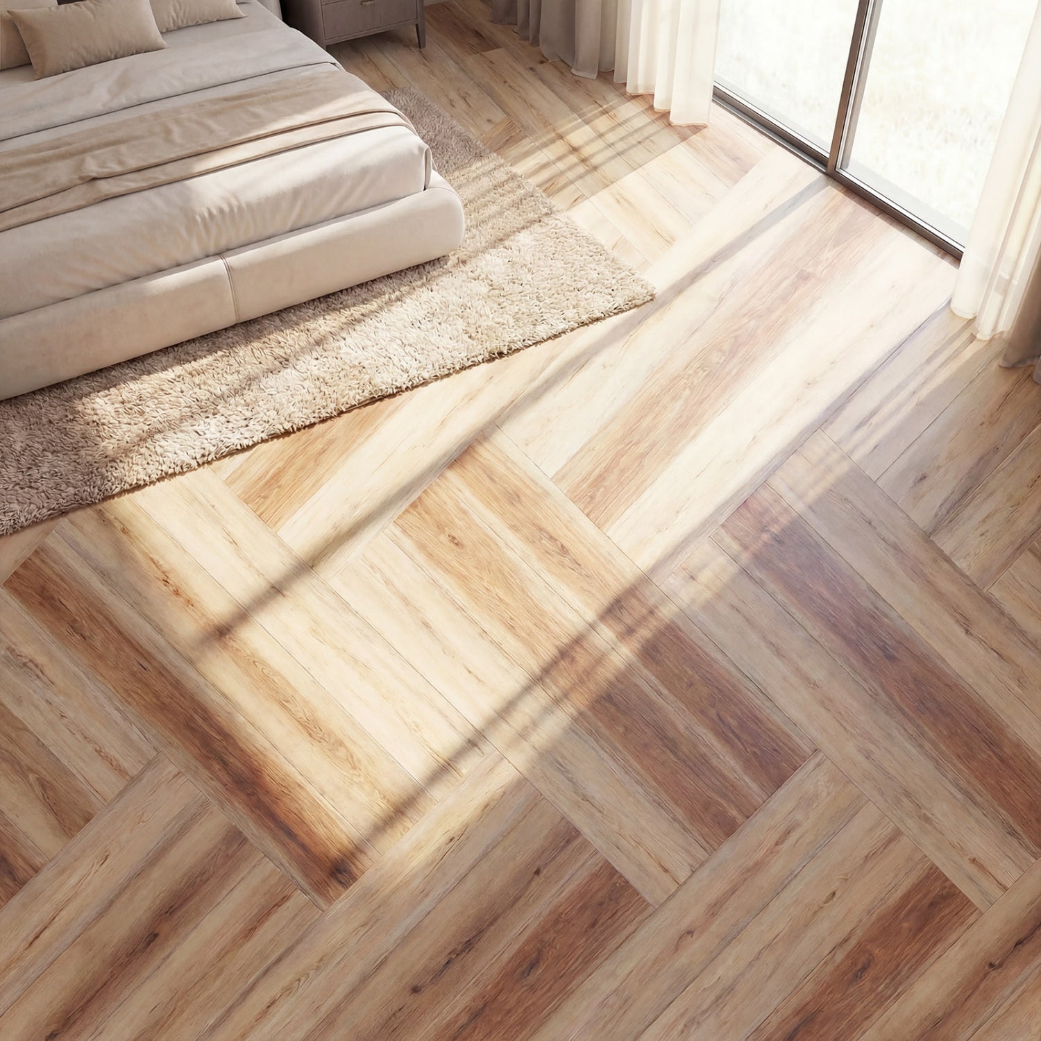2 Pieces Floor Tile Vinyl Plank Flooring, Waterproof Decorative Fencing & Flooring at Gallery Canada