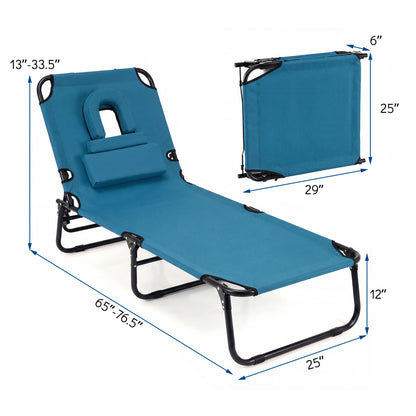 Folding Face Down Tanning Chair, Set of 2, 3 Removable Pillows, Blue Beach & Lawn Chairs at Gallery Canada