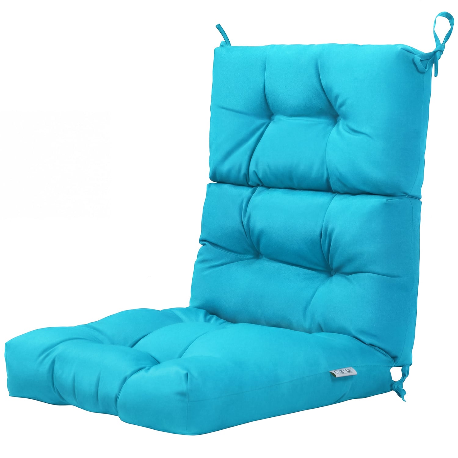 Set Of 2 High Back Chair Cushions, Turquoise Outdoor Furniture Accessories at Gallery Canada