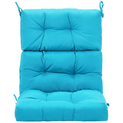 Set Of 2 High Back Chair Cushions, Turquoise Outdoor Furniture Accessories at Gallery Canada