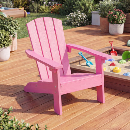 Kids Adirondack Chair Set Of 2, High Backrest, Pink Kids Chairs & Seating at Gallery Canada