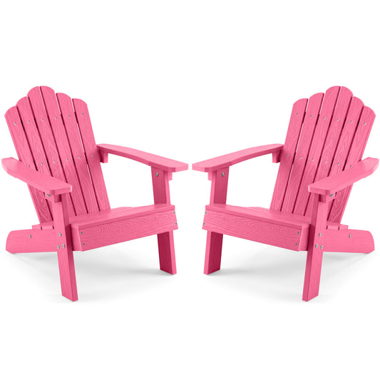 Set of 2 Children's Adirondack Chairs, Outdoor, Pink Adirondack Chairs Pink at Gallery Canada