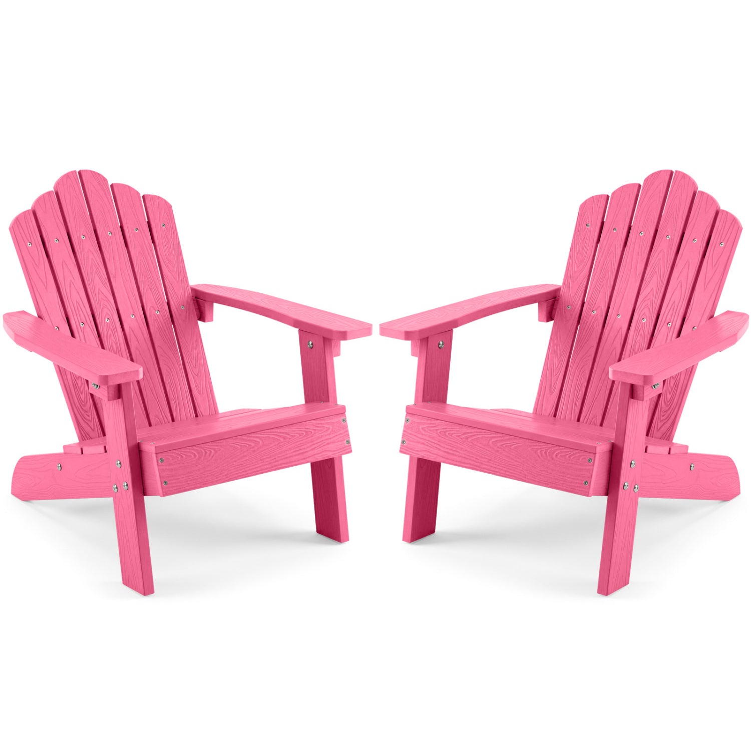 Set of 2 Children's Adirondack Chairs, Outdoor, Pink Adirondack Chairs Pink at Gallery Canada