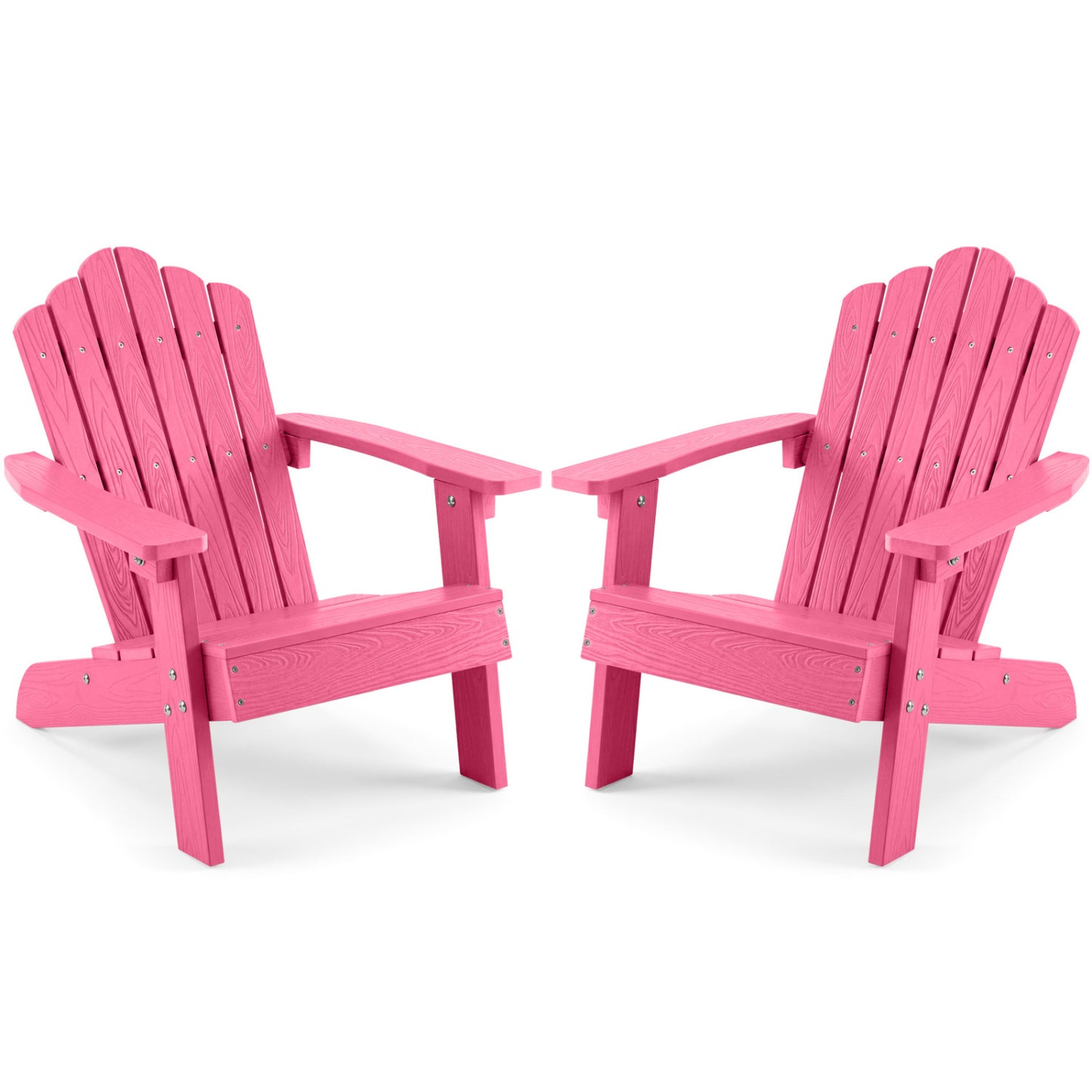 Set of 2 Children's Adirondack Chairs, Outdoor, Pink Adirondack Chairs Pink at Gallery Canada