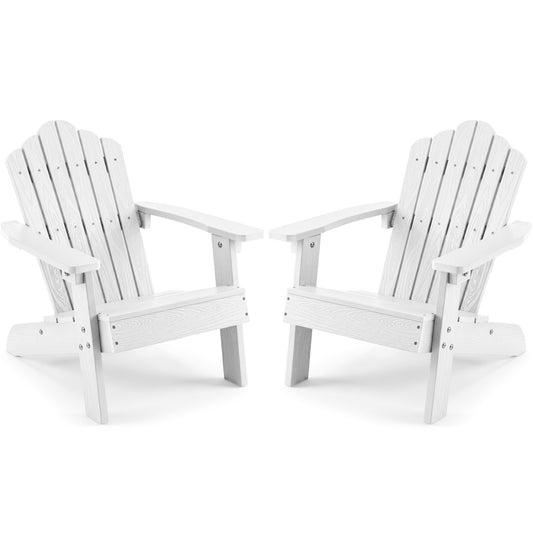Set of 2 Kids Adirondack Chairs, Outdoor Chairs, White Adirondack Chairs White at Gallery Canada