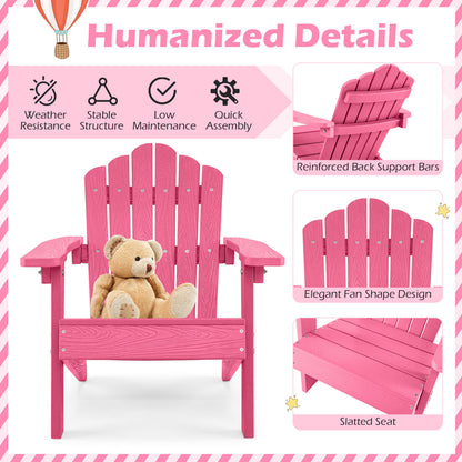 Set of 2 Children's Adirondack Chairs, Outdoor, Pink Adirondack Chairs at Gallery Canada