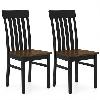 Set of 2 Armless Kitchen Dining Chairs, Black Dining Chairs at Gallery Canada