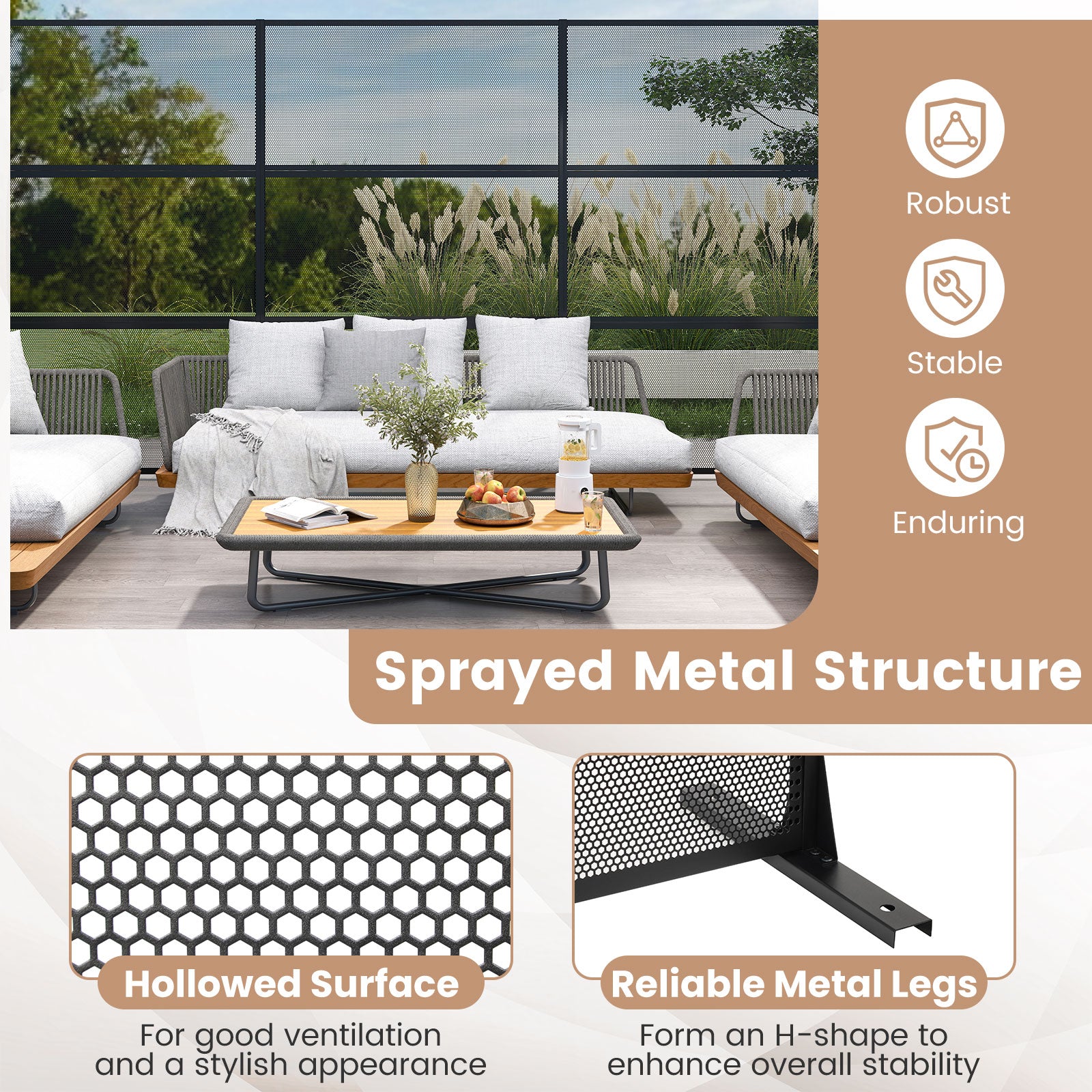 Set of 2 Metal Privacy Screen with Expansion Bolts, Black Room Dividers at Gallery Canada