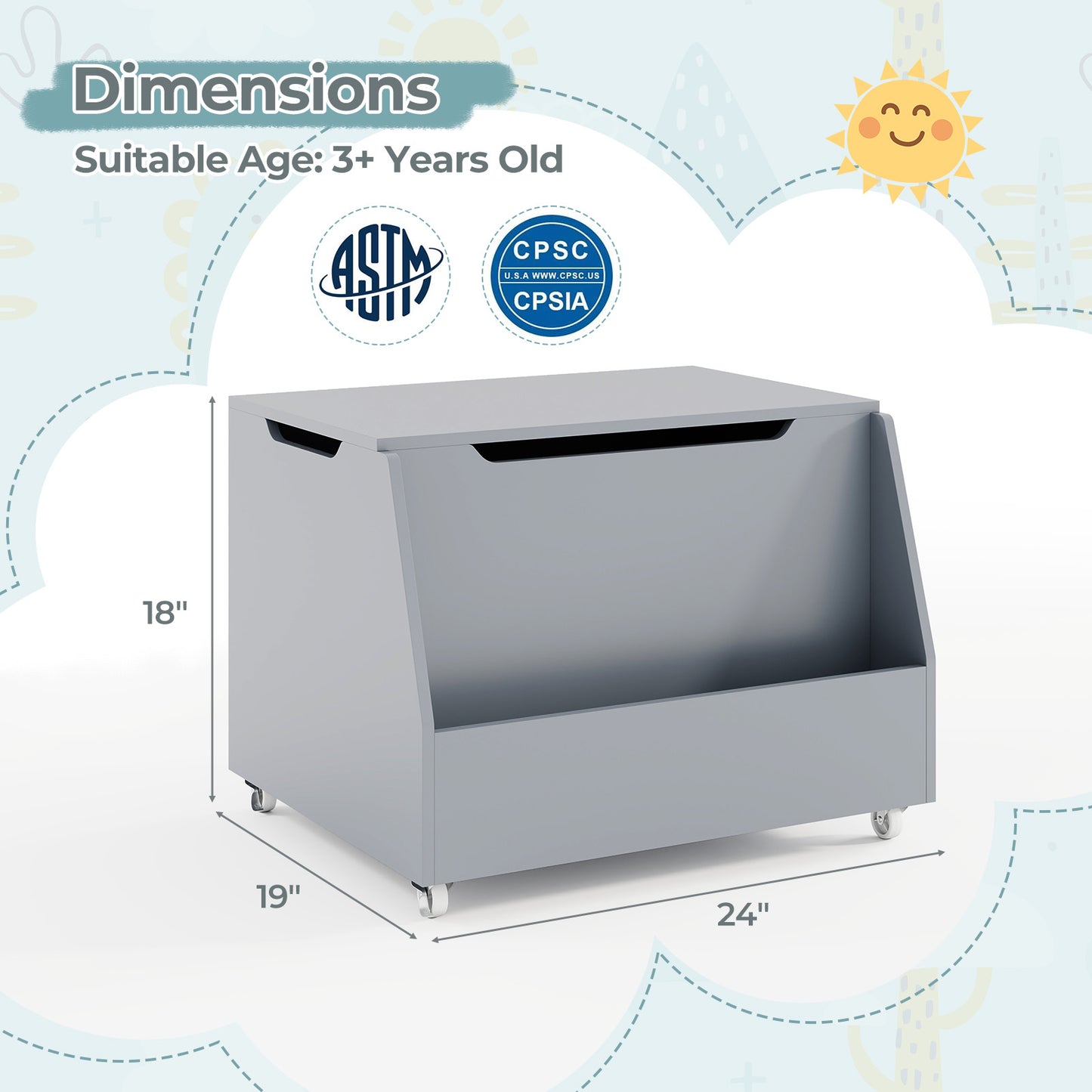 Set of 2 Piece Artificial Tree, Gray Kids Storage at Gallery Canada