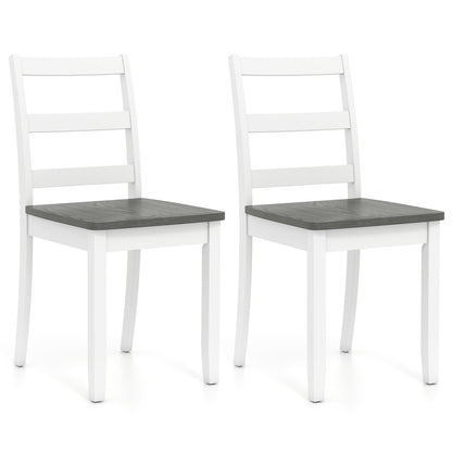 Set Of 2 Wood Dining Chairs, Gray Dining Chairs at Gallery Canada
