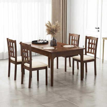 Set Of 2 Wood Kitchen Chairs, Faux Leather Upholstered Seat, Coffee Dining Chairs at Gallery Canada