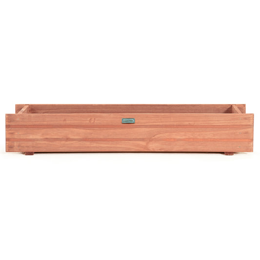 Set of 2 Wooden Decorative Raised Garden Bed for Yard and Window, Brown Raised Garden Beds Brown at Gallery Canada