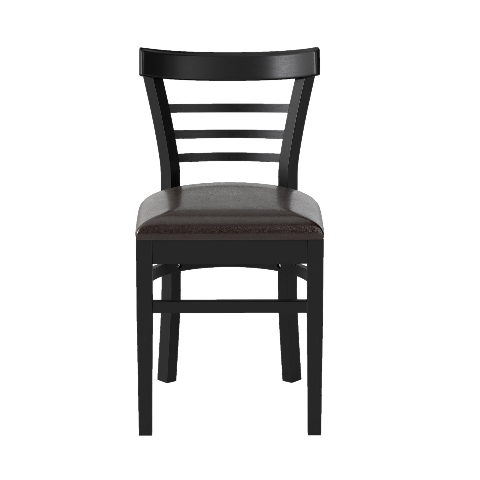 Set of 2 Wooden Dining Chair with Rubber Wood Legs for Restaurant, Black Dining Chairs at Gallery Canada
