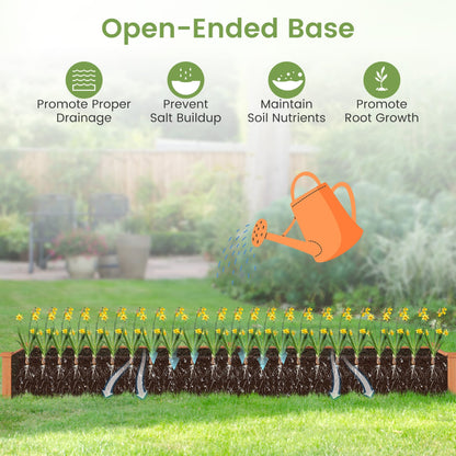 Wooden Vegetable Raised Garden Bed, 2-Pack, Orange