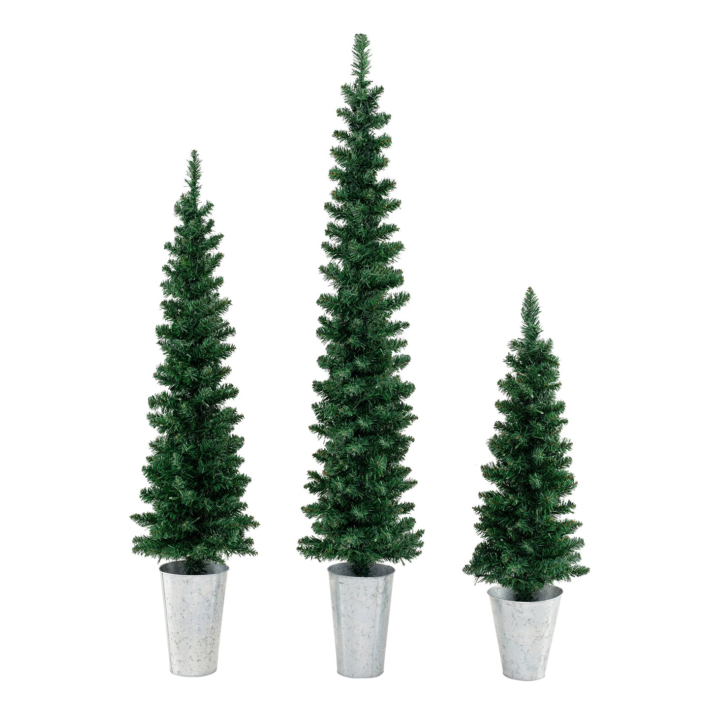 Pre-Lit Artificial Christmas Tree, 3 Set, 230 Warm White LED Lights, Green Christmas Tree Green at Gallery Canada
